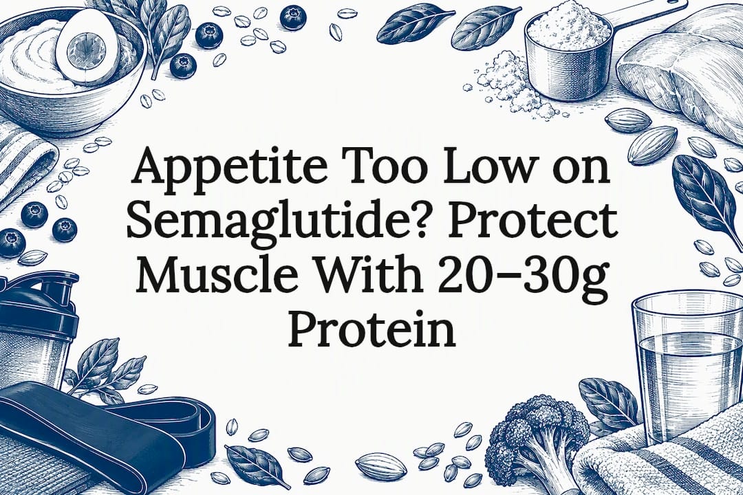 Appetite Too Low on Semaglutide? Protect Muscle With 20–30g Protein