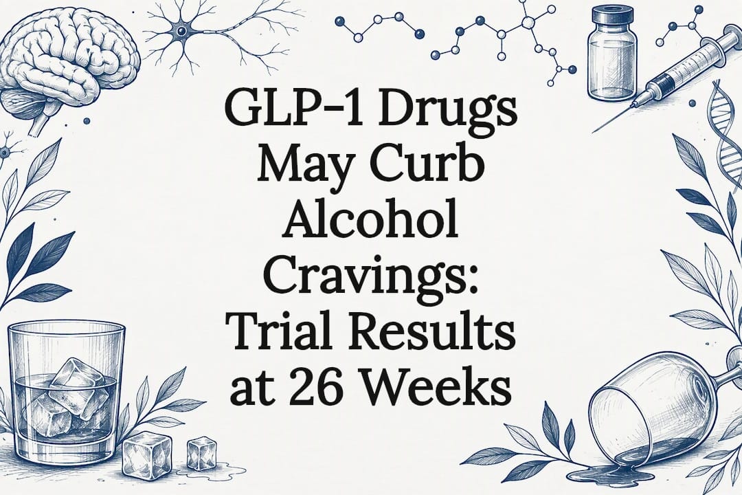 GLP-1 Drugs May Curb Alcohol Cravings: Trial Results at 26 Weeks