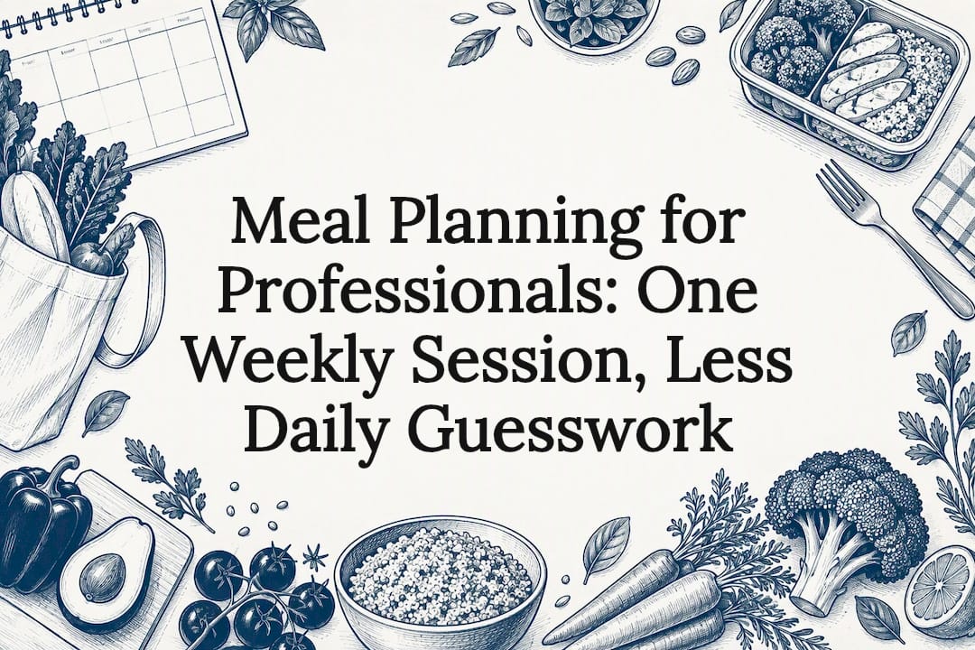 Meal Planning for Professionals: One Weekly Session, Less Daily Guesswork