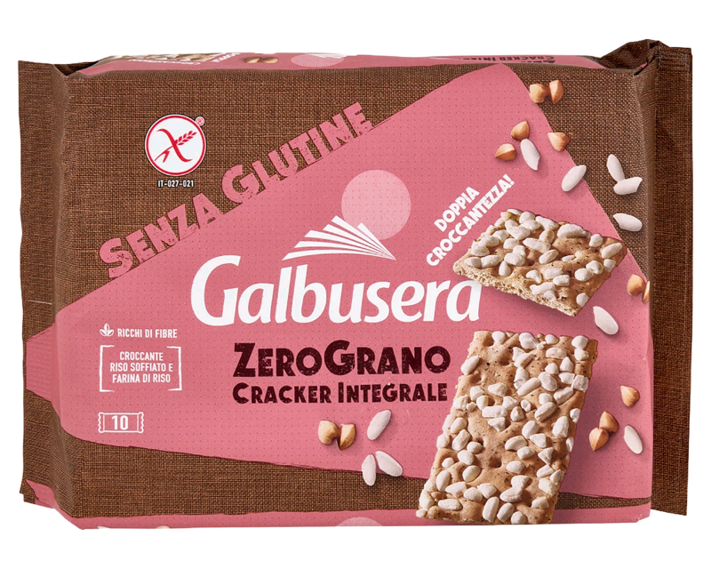 Cracker integrale con riso soffiato