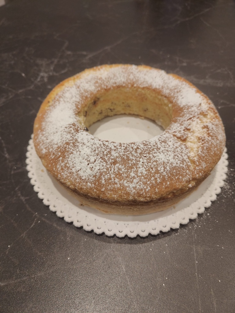 Torta cocco e gocce di cioccolato senza glutine