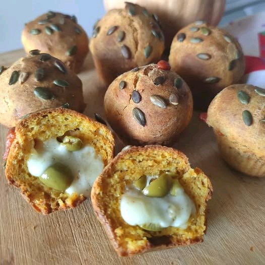Muffin filanti alla zucca
