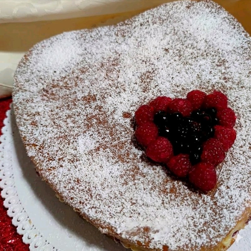 Torta limone e frutti di bosco