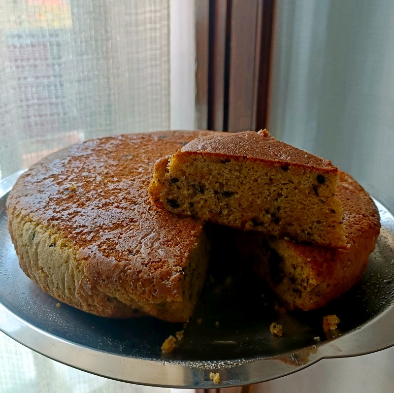 Torta di zucca nocciole e cioccolato