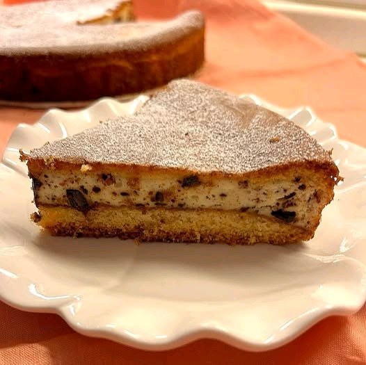 Torta ricotta e cioccolato bistrato