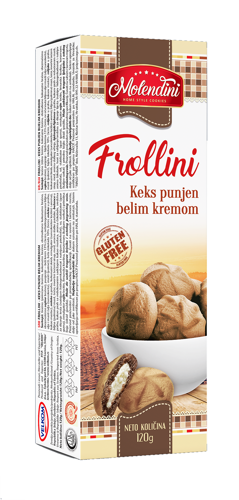 Keks Frollini sa belim kremom
