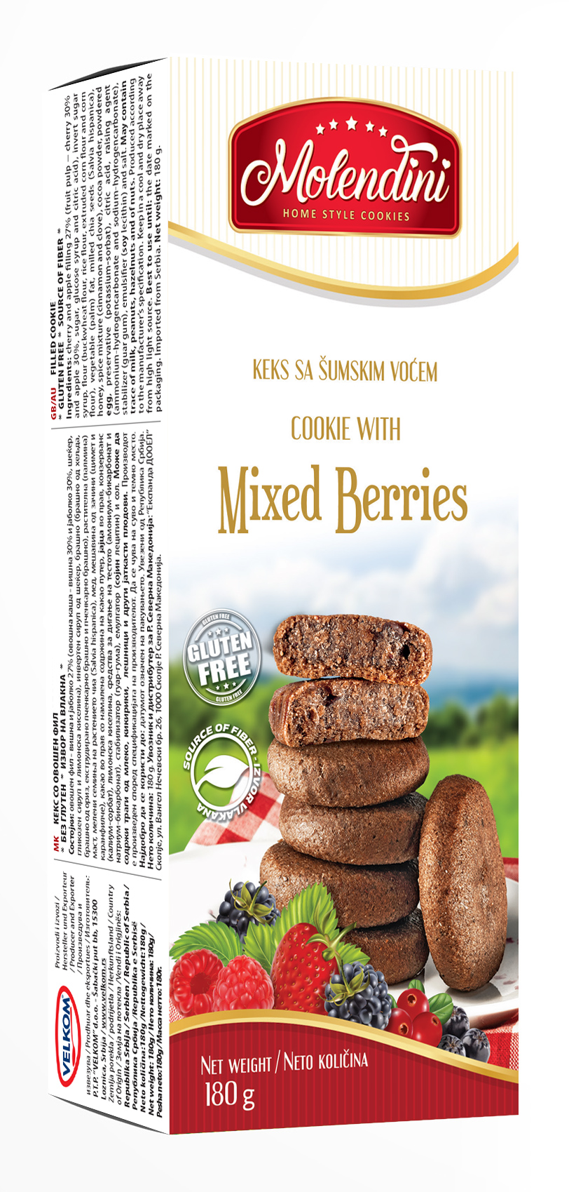 Keks sa šumskim voćem