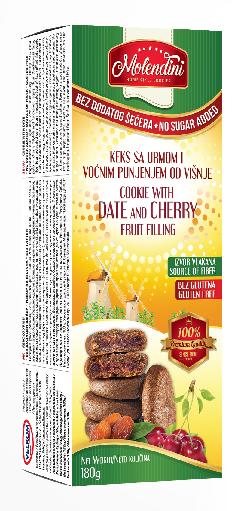 Keks sa urmom punjen višnjom