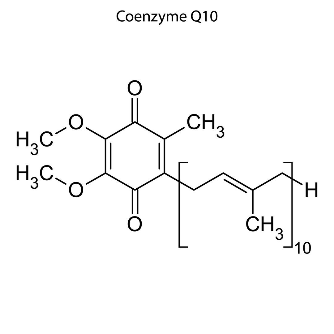 Skeletal formula of CoQ10. 