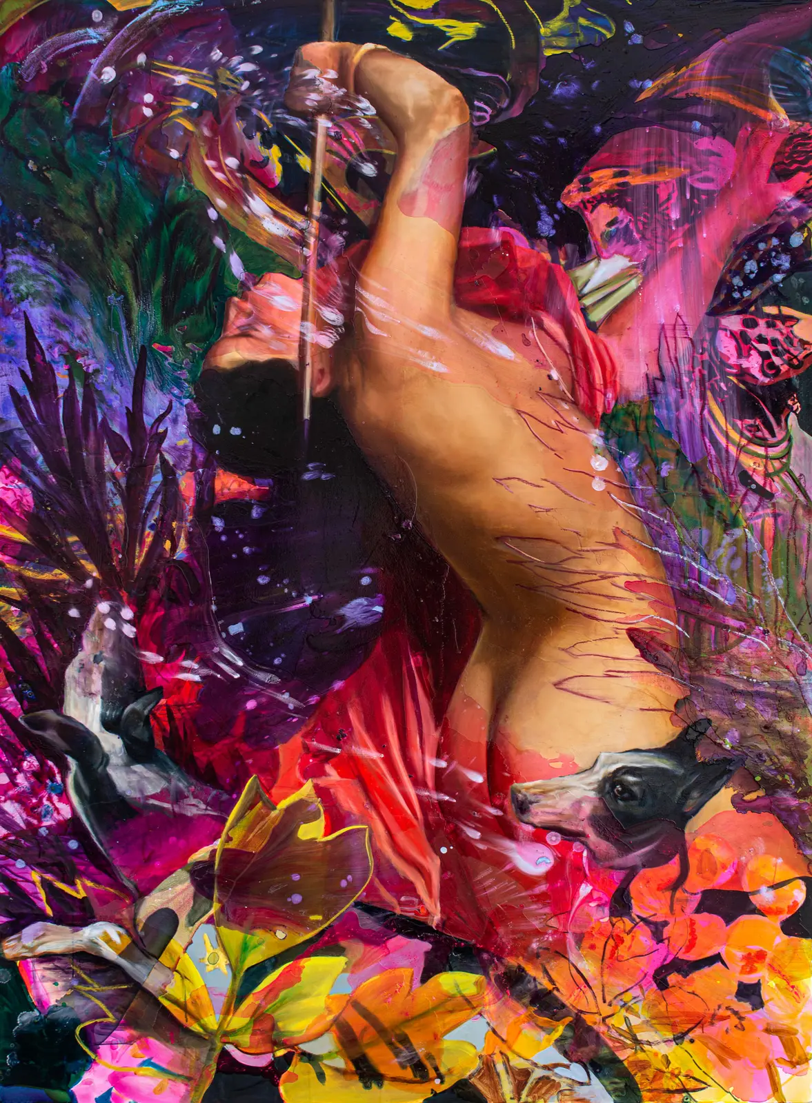 an artwork by Angela Fraleigh