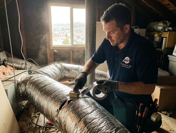Torn Air Duct Repair in Vallejo, CA