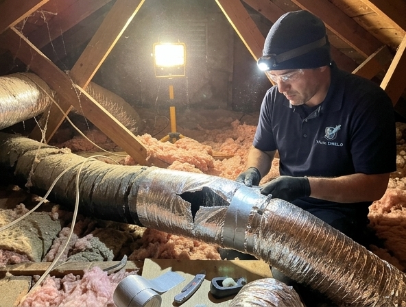 Torn Air Duct Replacement in Santa Ana, CA