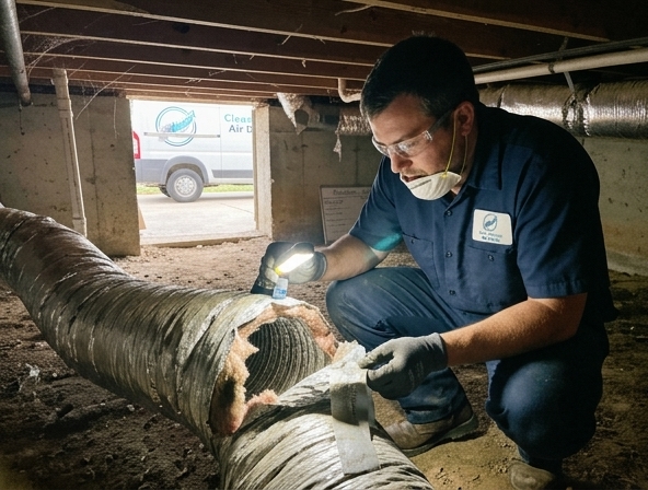 Torn Air Duct Replacement in Midlothian, TX