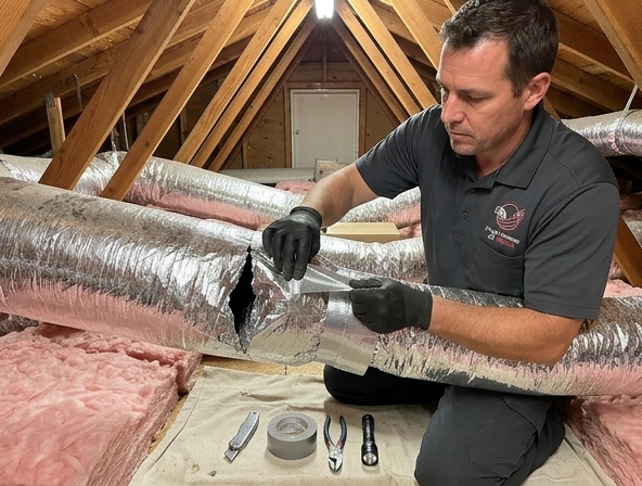 Torn Air Duct Replacement in Petaluma, CA