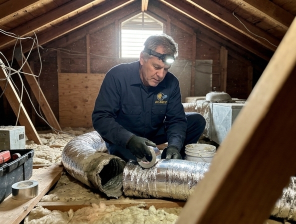 Torn Air Duct Replacement in Half Moon Bay, CA