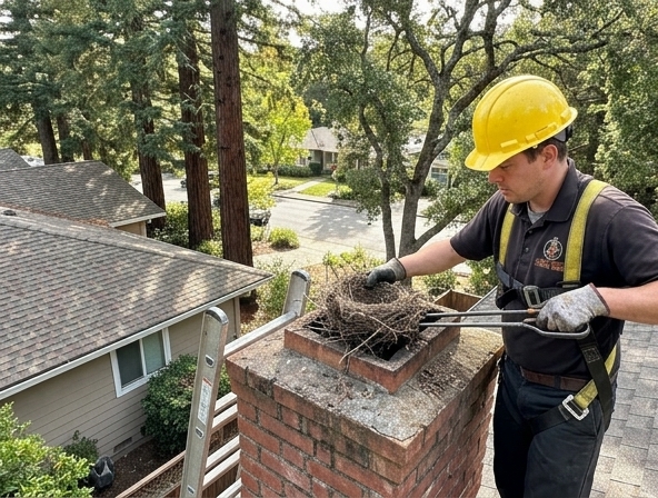 Chimney Bird Nest Removal in San Rafael, CA