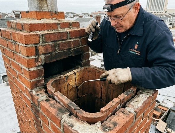 Damaged Chimney Flue Replacement in Atlantic City, NJ
