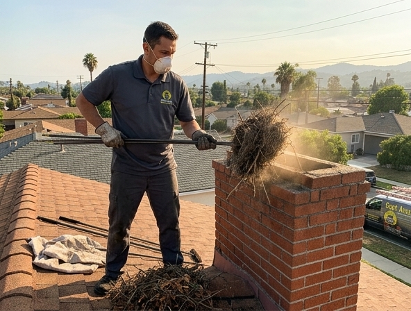 Is Your Chimney Blocked? Get Expert Clogged Chimney Cleaning in Los Angeles.