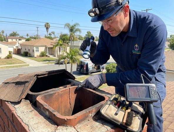 Damaged Chimney Flue Replacement in Los Angeles, CA