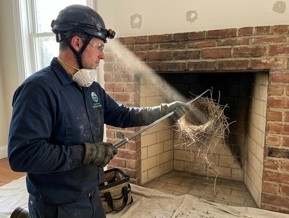 Got a Bird's Nest in Your Chimney? We Clear Them Safely in Los Angeles.