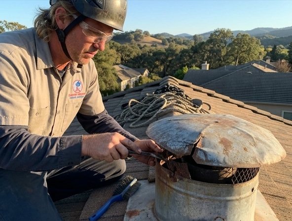Is Your Chimney Cap Damaged in Sonoma?