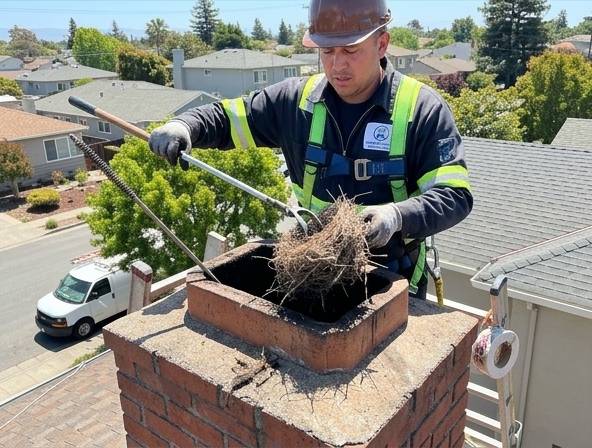 Chimney Blocked by Bird Nest? Get It Cleared Safely in San Mateo, CA