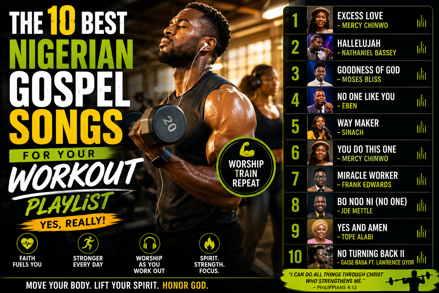 The 10 Best Nigerian Gospel Songs for Your Workout Playlist (Yes, Really)