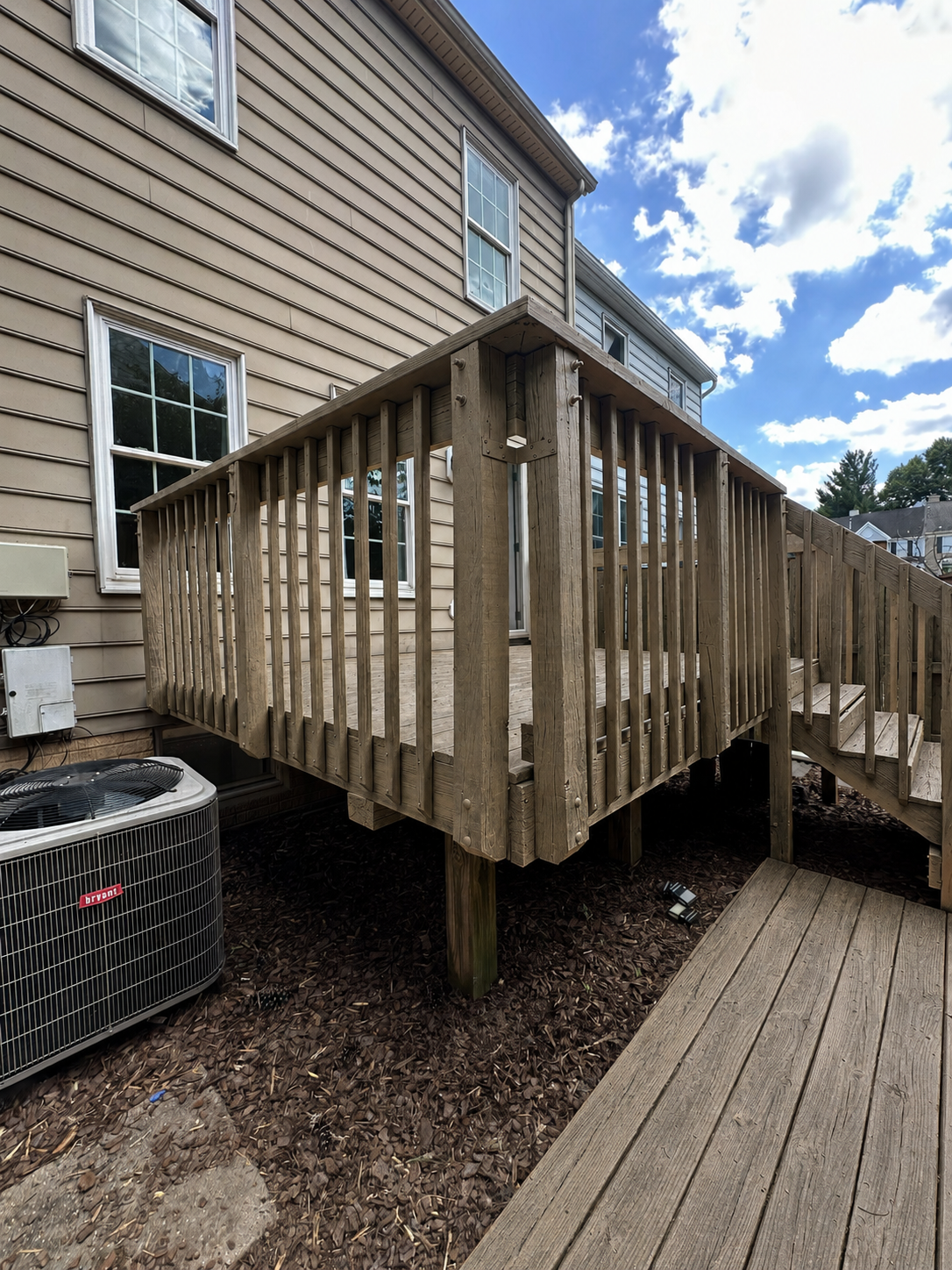 Deck Painting before improvements in McLean, VA