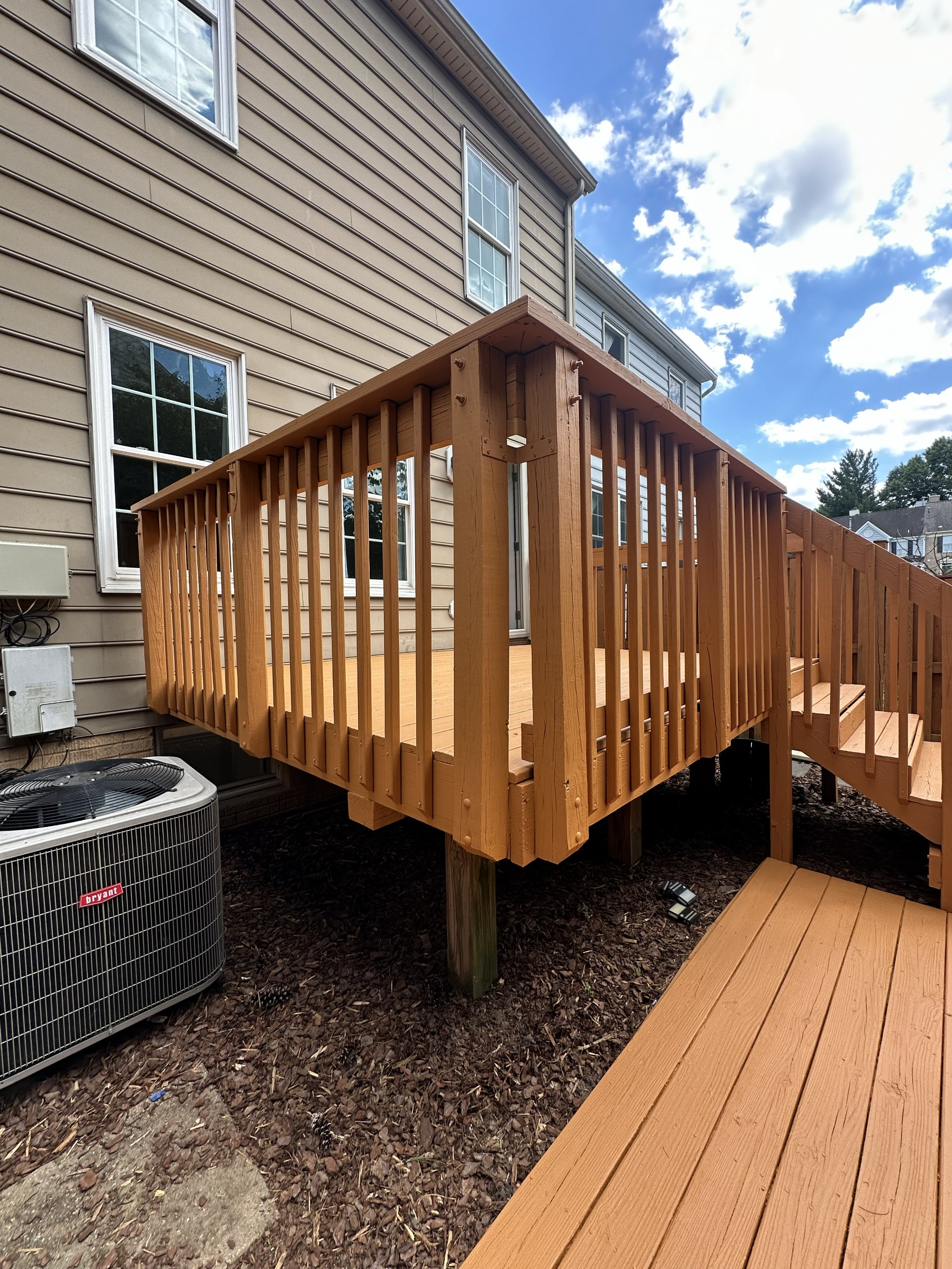 Deck Renovation project in McLean, VA: Deck Painting