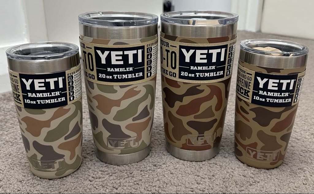 ขาย Yeti Rambler Tumbler ใหม่ มือ 1 หลายลาย/ไซส์ (Camo)