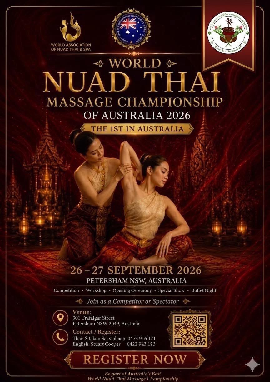 NUAD THAI MASSAGE CHAMPIONSHIP OF AUSTRALIA 2026