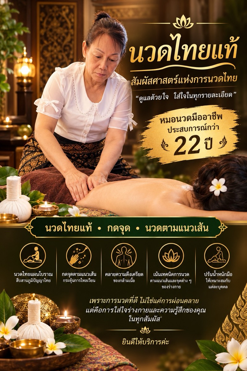 รับนวดตามบ้านราคาน่ารัก