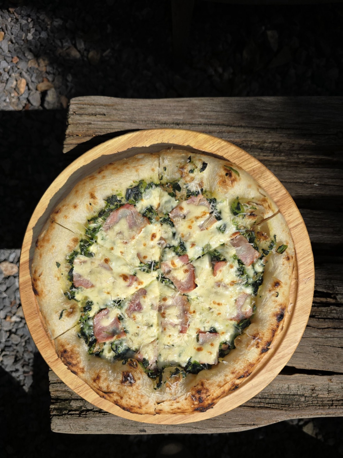 Bacon & Spinach 🥬 · ซอสครีม หอมใหญ่ เบคอน ผักโขม