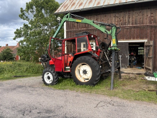 Valmet 605 med skogskran -1984