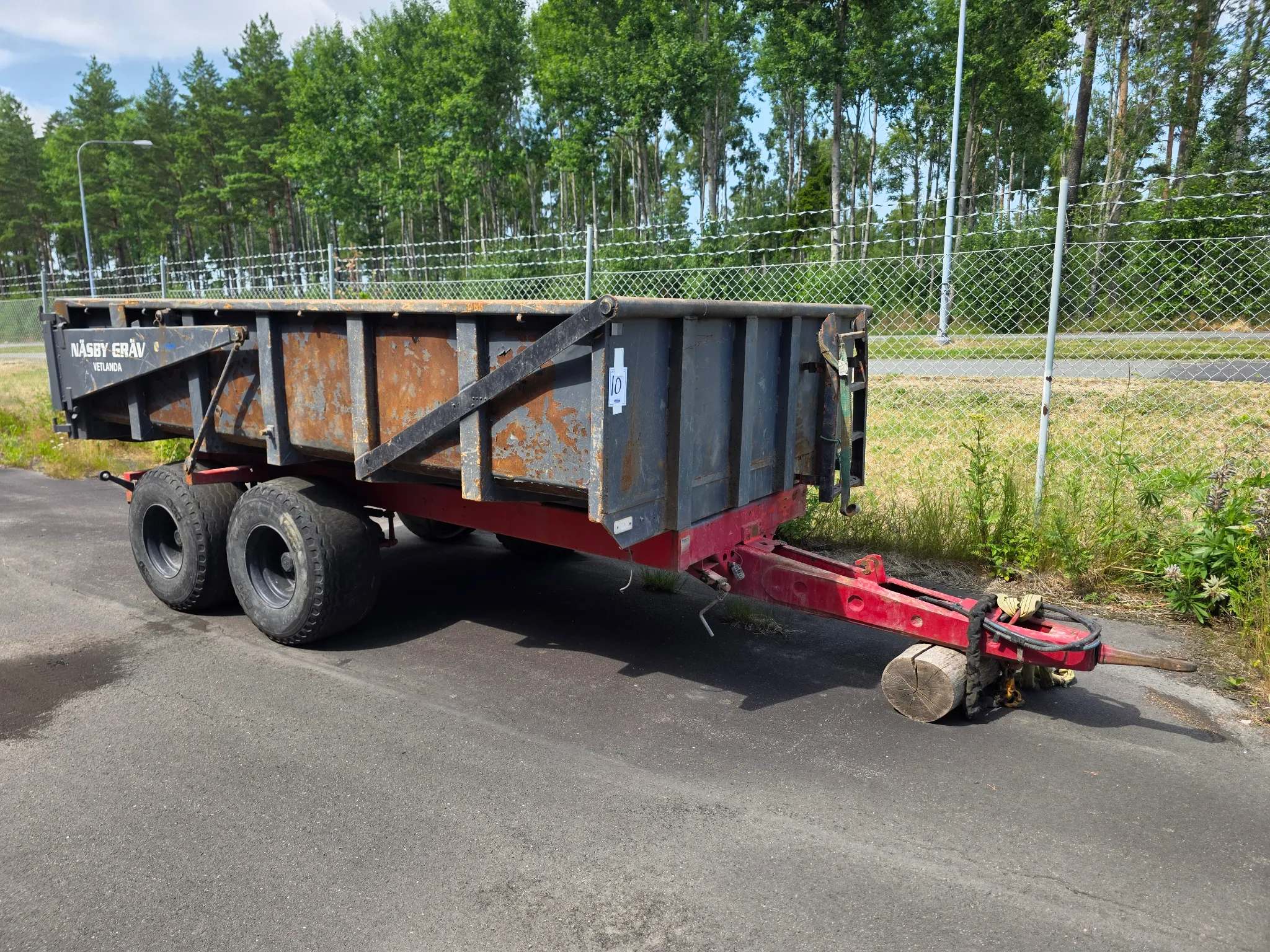 Dubbelaxlat Tippsläp Möre Maskiner T-041/S 2016 