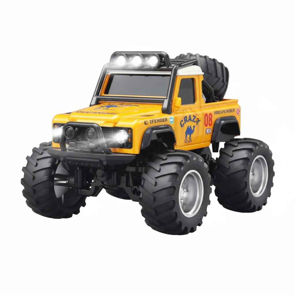 1:64 Mini RC Monster Truck — App + 2.4GHz, LED Lights