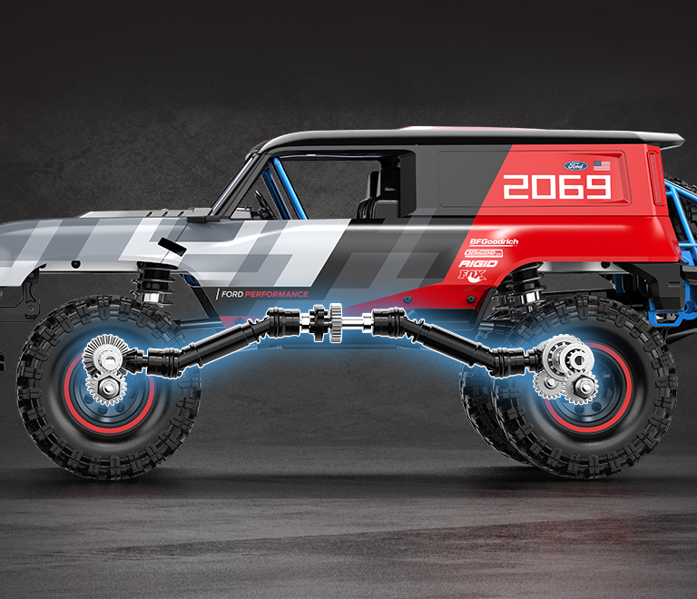 MJX Hyper Go H18P 1:18 Ford Bronco R Brushless RC Rock Crawler — 9g servo