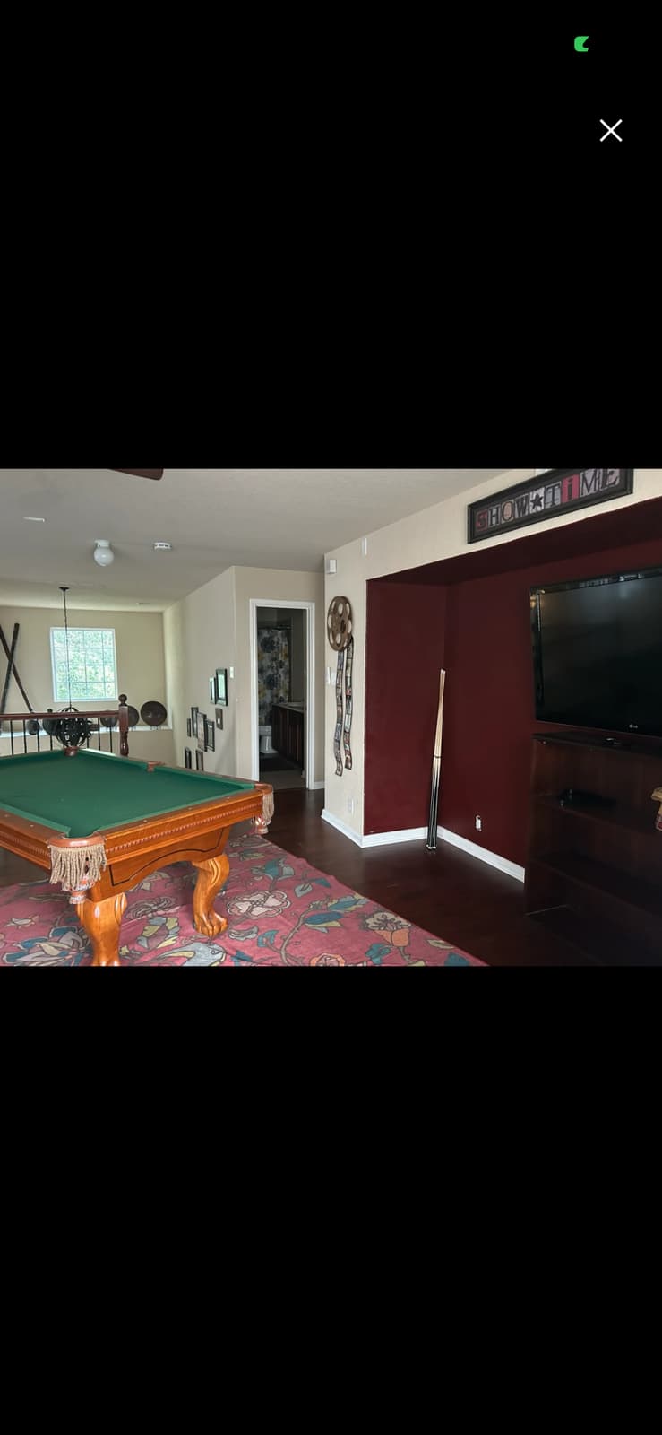 Relax in a generously sized private bedroom and bath with a living area
