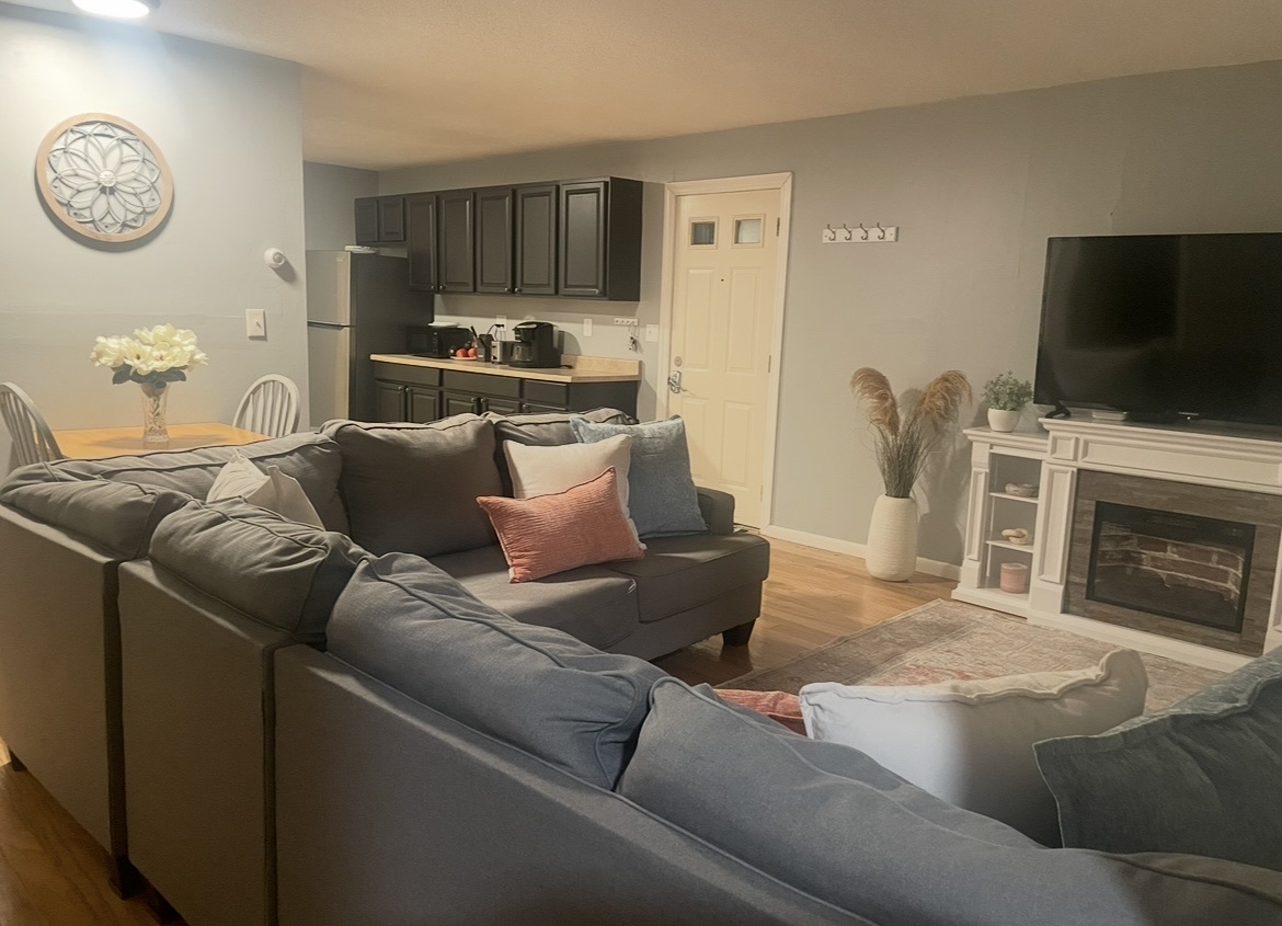 Furnished room in cozy 3 bedroom condo