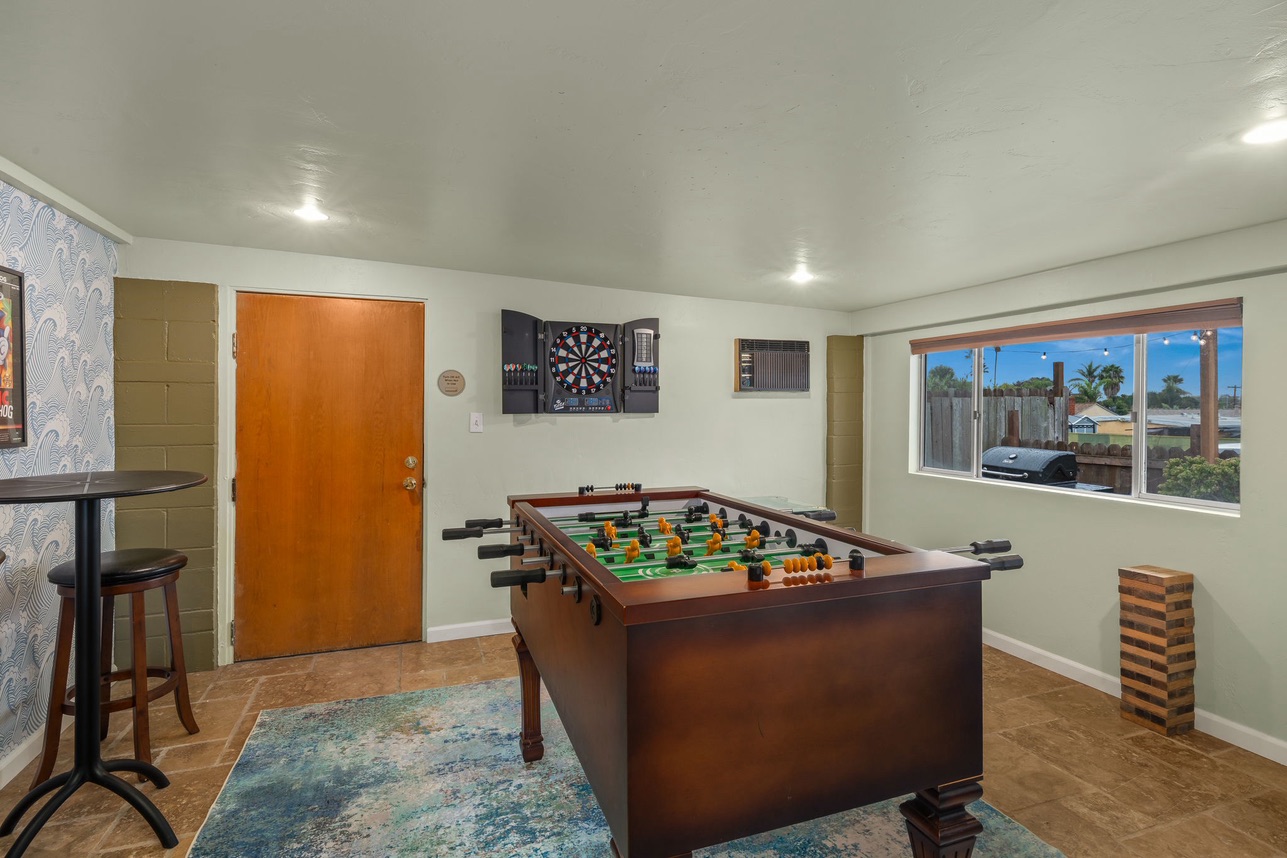 Game Room & Kitchen in San Diego Family Oasis