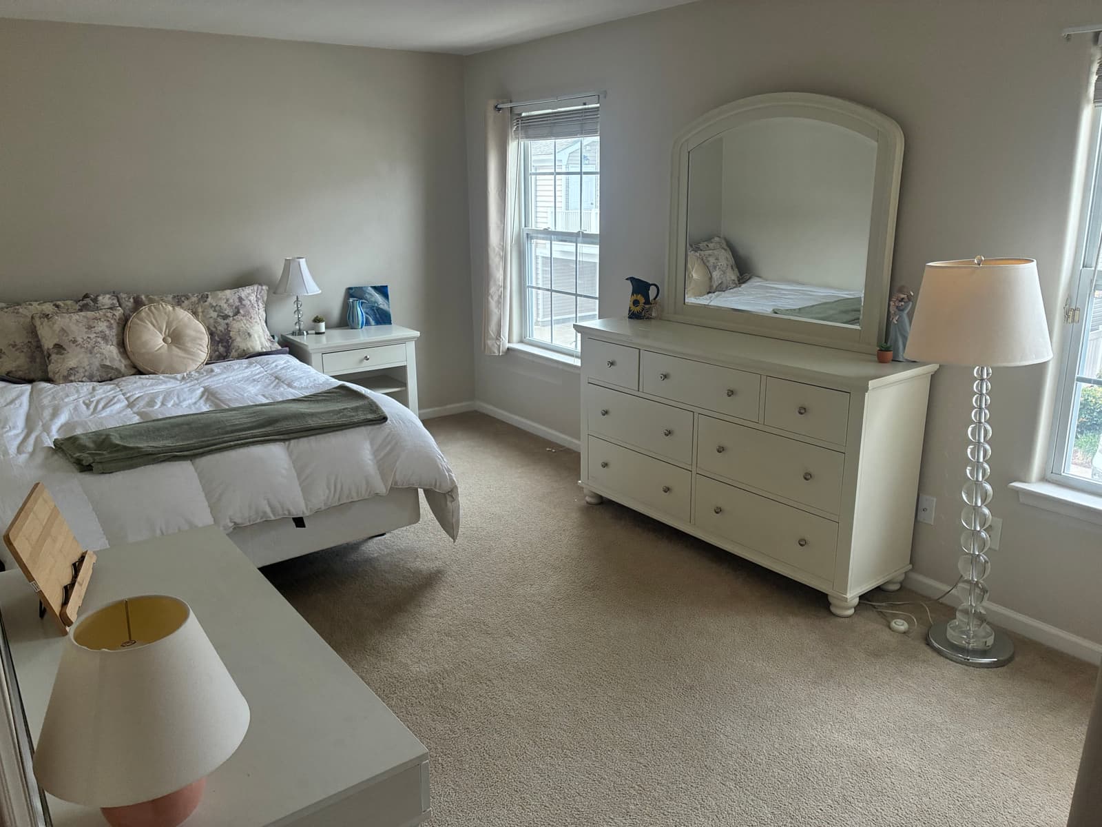 Spacious bedroom with private bathroom