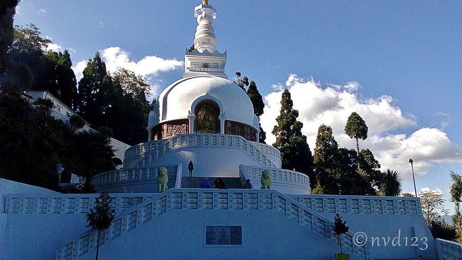 View of the Japanese Temple near the Peace Pagoda
