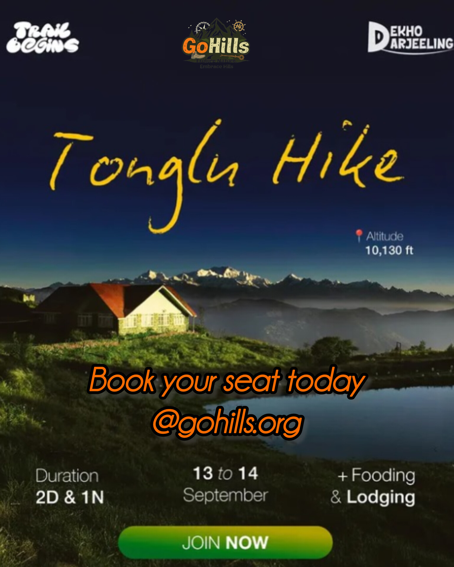 Tonglu Hike  in Ghoom Railway Station
