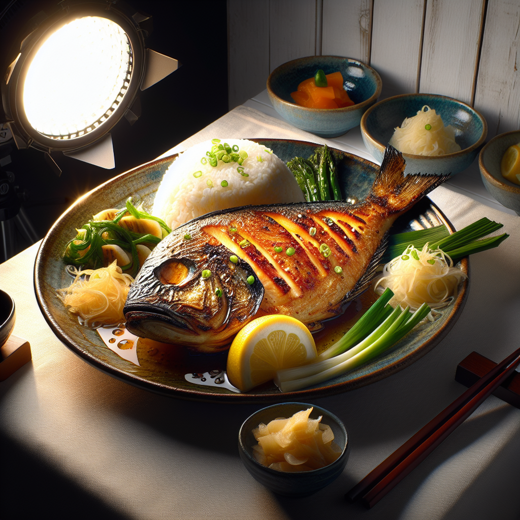 ホッケの塩焼き