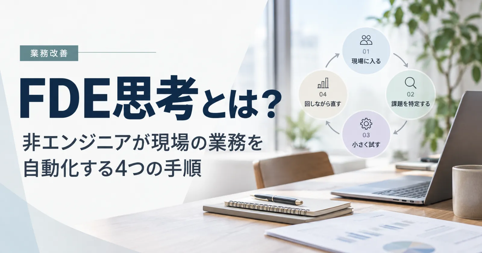 FDE思考とは？非エンジニアが現場の業務を自動化する4つの手順