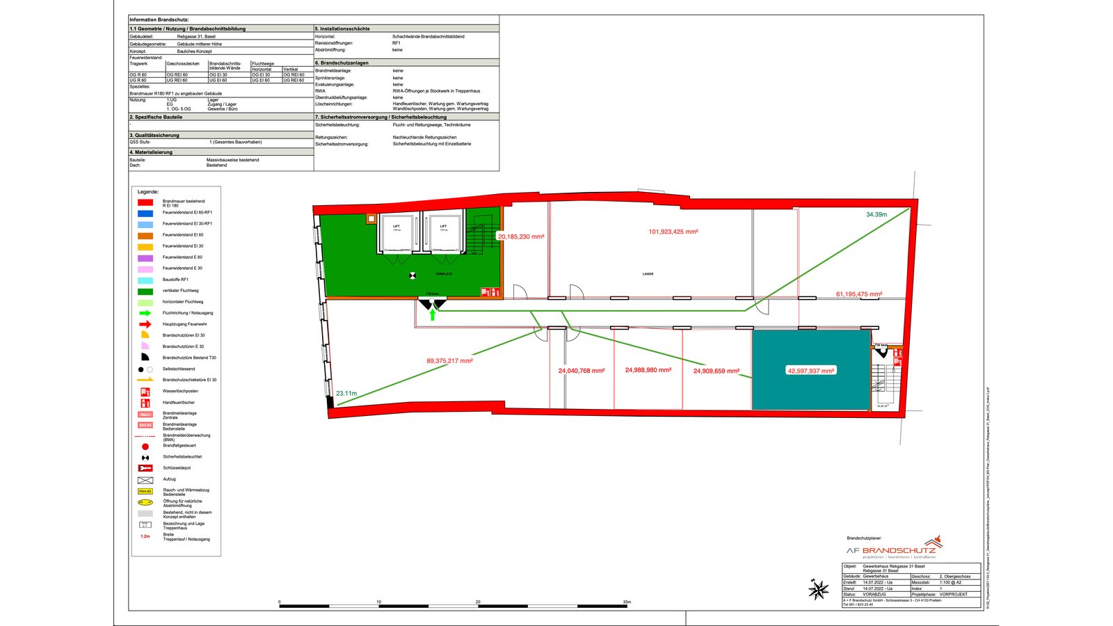 Grundriss (Brandschutzplan)