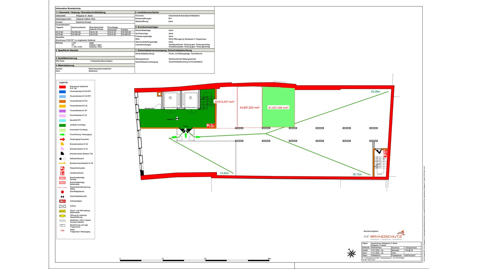 Grundriss (Brandschutzplan)