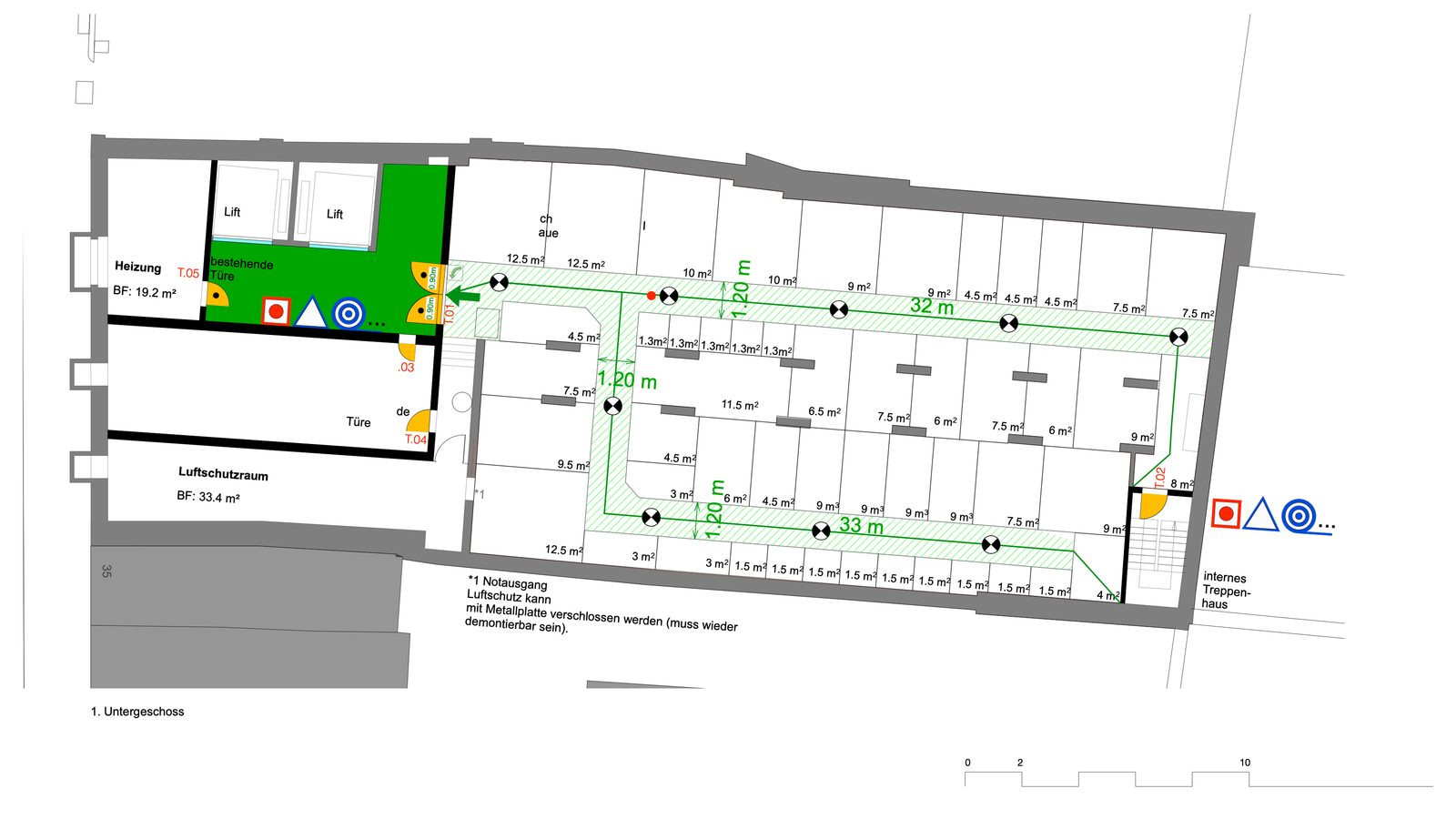 Grundriss (Brandschutzplan)