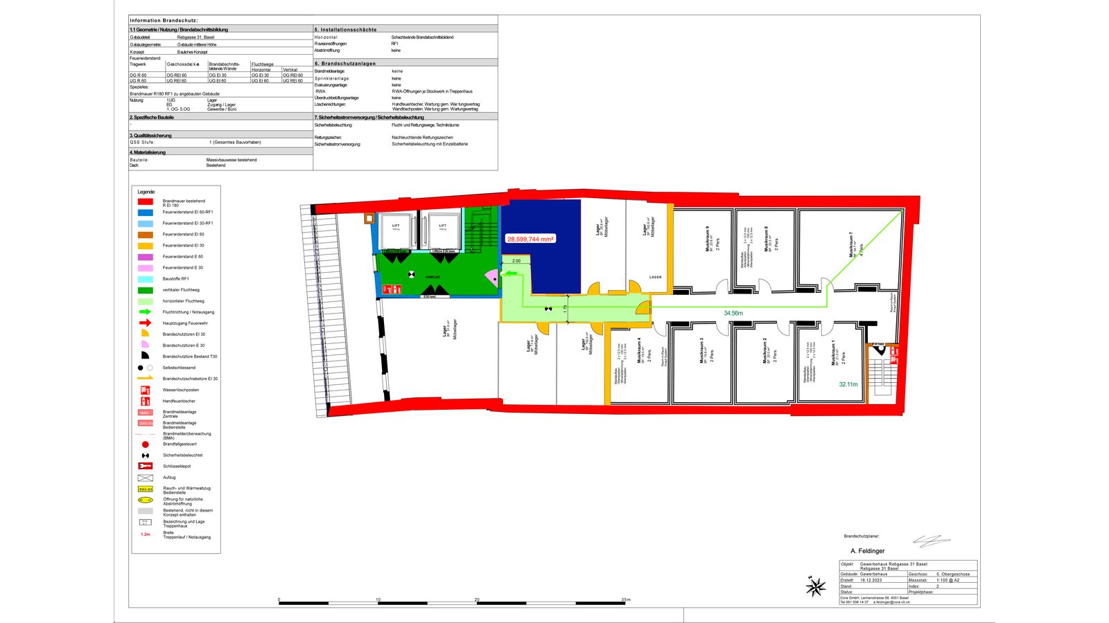 Grundriss (Brandschutzplan)