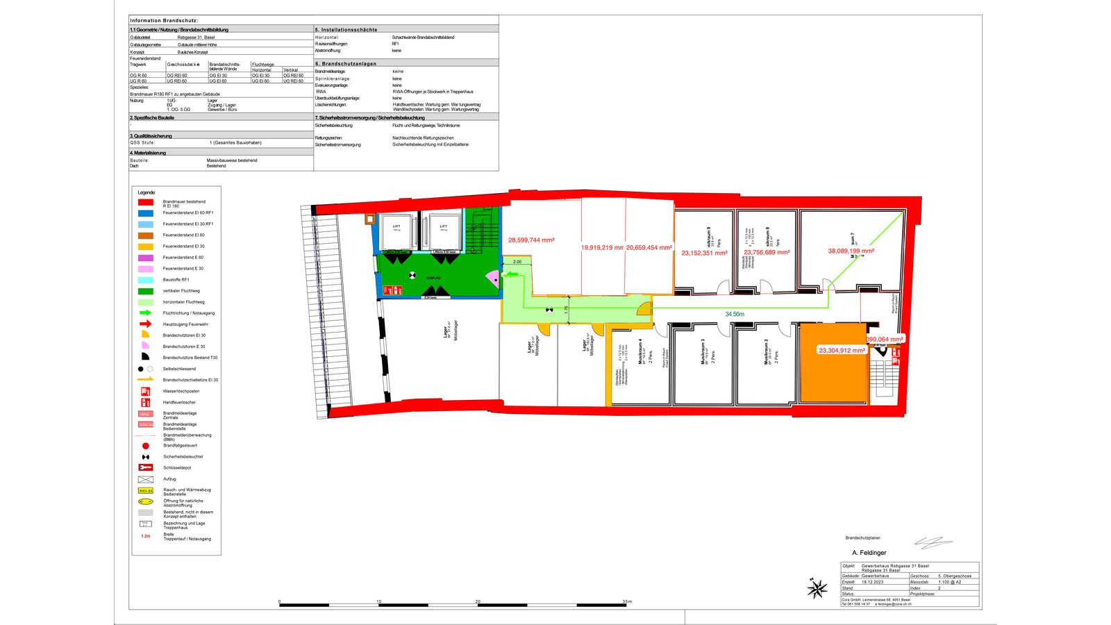 Grundriss (Brandschutzplan)